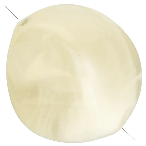 Irregular 15x14 mm acrylic beads - Beige marbled x10