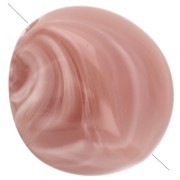 Irregular 15x14 mm acrylic beads - Old pink marbled x10