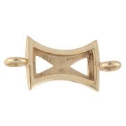 Openwork Spacer, 17.5x8 mm - Fine gold plated x1