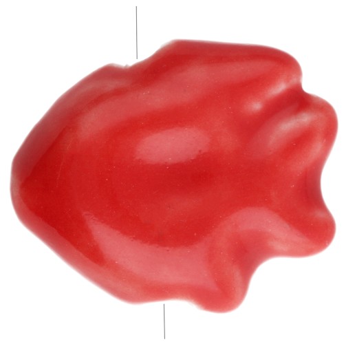 Ceramic fish bead 17x20 mm - Red x1