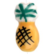 Ceramic pineapple bead 22x11 mm - Yellow - Green x1|raw }}