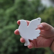 Silicone mold for making a dove pendant, 10x7.5 cm - Clear x1|raw }}