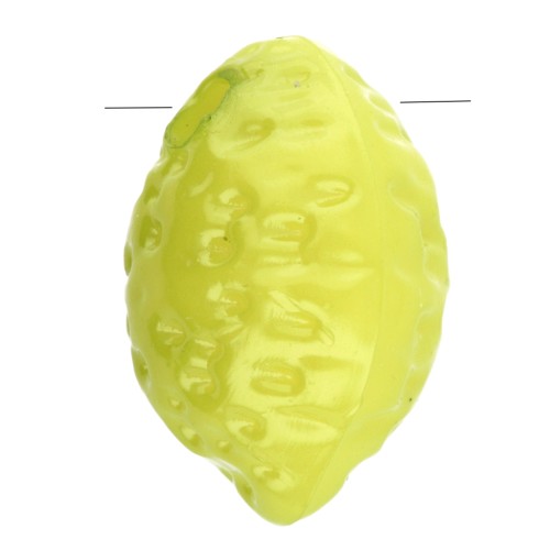 13x9 mm lemon bead in opaque acrylic - Light green x10