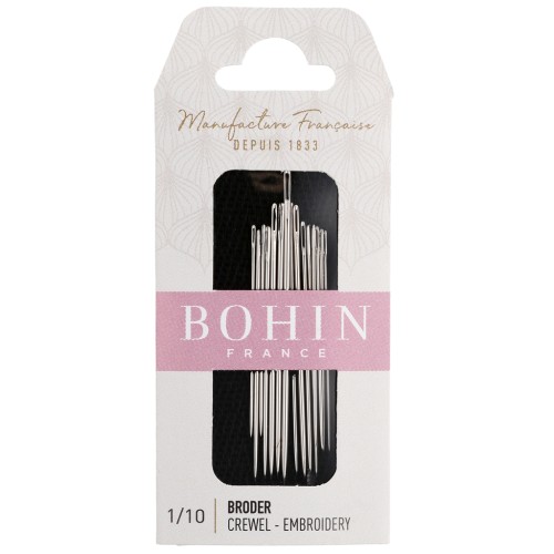 Embroidery Needles - Bohin - No. 1/10 x 15