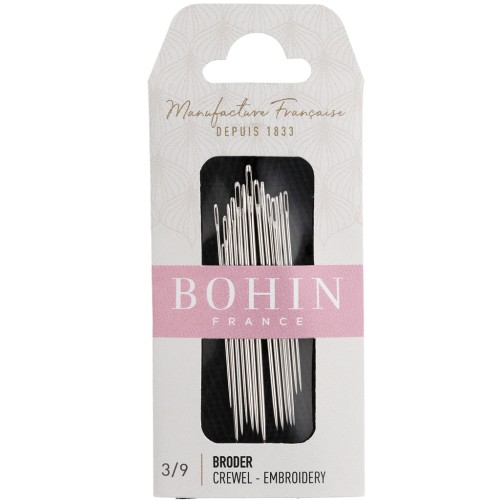 Embroidery Needles - Bohin - No. 3/9 x 15