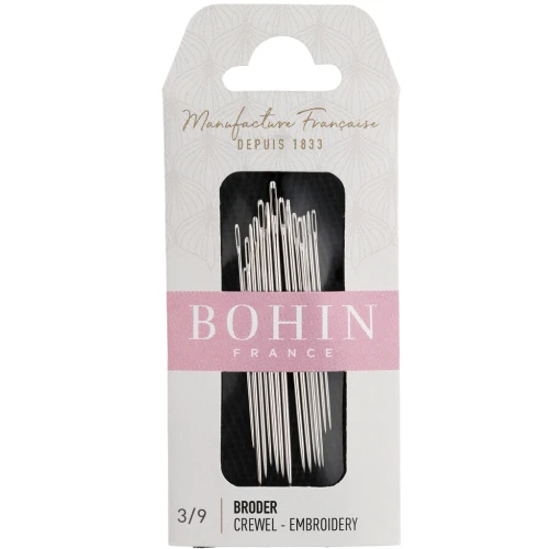 Embroidery Needles - Bohin - No. 3/9 x15