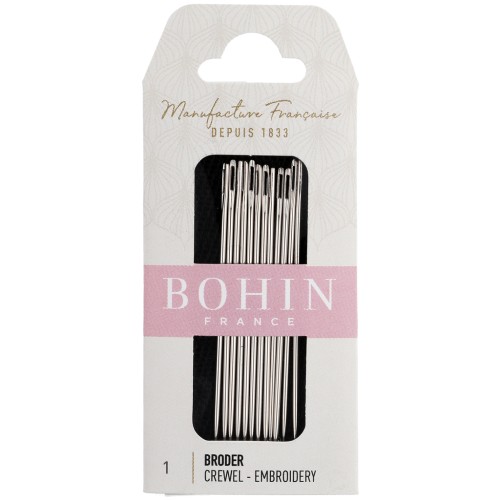Embroidery Needles - Bohin - No. 1 x 12