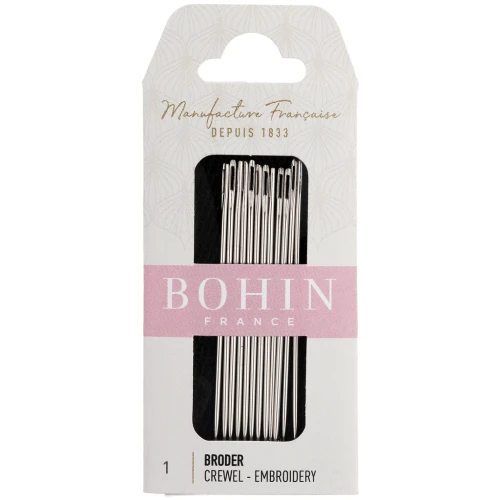 Embroidery Needles - Bohin - No. 1 x12