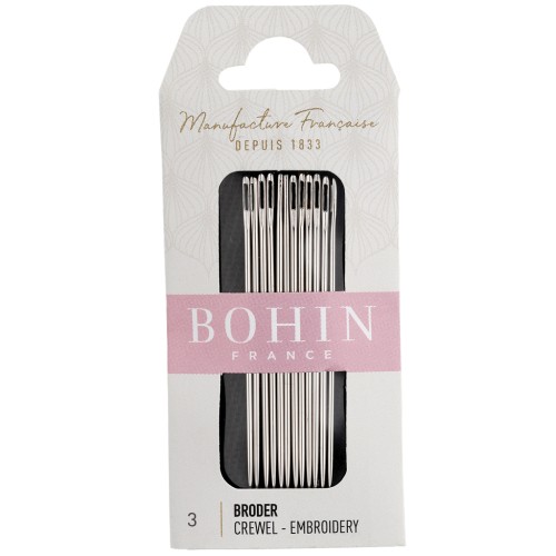 Embroidery Needles - Bohin - No. 3 x 12