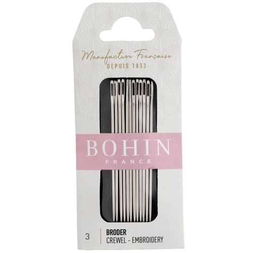 Embroidery Needles - Bohin - No. 3 x12