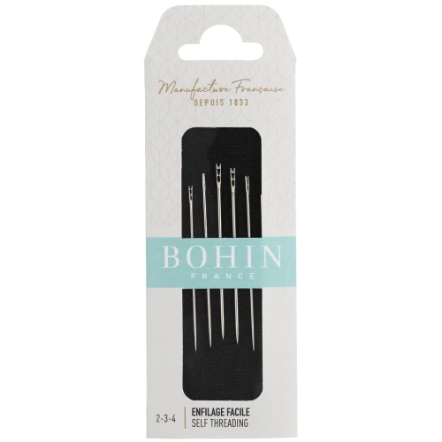 Easy-to-Thread Needle Set - Bohin - No. 2, No. 3, and No. 4 x6