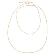 24 Carats gold - Sautoir maille serpentine 1.45 mm - Fine gold plated x76cm Sautoir maille serpentine 1.45 mm - Fine gold plated x76cm
