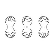 Modular Bead Swarovski 5150 11x6 mm Black diamond x1