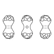 Modular Bead Swarovski 5150 11x6 mm Black diamond x1