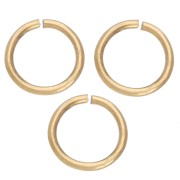 Open Rings 5x0.6 mm - Gold-Plated 316L Stainless Steel x100
