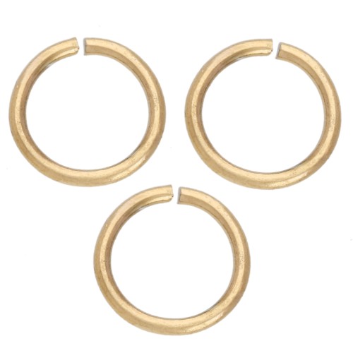Open Rings 5x0.6 mm - Gold-Plated 316L Stainless Steel x100