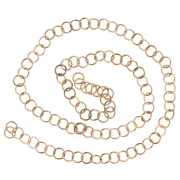 Open Rings 5x0.6 mm - Gold-Plated 316L Stainless Steel x100
