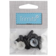 Plastic safety eyes - for stuffed animals and amigurumi - 12 mm - Black x 3 pairs|raw }}