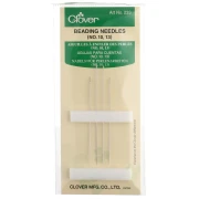 Clover Beading Needles No. 10 and No. 13 - Steel (4-pack)