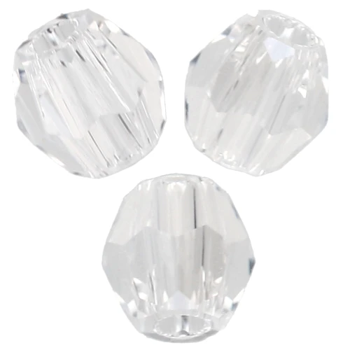 PureCrystal 5000 3 mm Round Beads - Crystal Diamond Touch Light x20