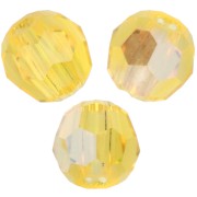 PureCrystal 5000 3 mm Round Beads - Citrine Shimmer x20