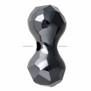 Modular Bead PureCrystal 5150 11x6 mm - Jet Hematite x1