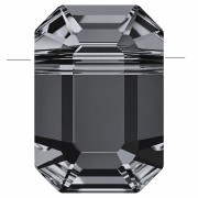 PureCrystal 5514 Pendulum Bead, 8x5.5 mm - Crystal Silver Night x1