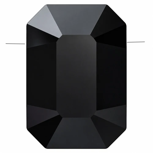 PureCrystal 5514 Pendulum Bead, 8x5.5 mm - Jet x1