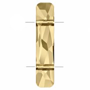 2-Hole Bead - PureCrystal Column Bead 5535 23.5x5 mm - Crystal Golden Shadow x1