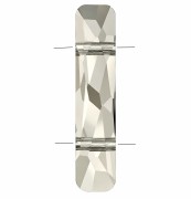 2-Hole Bead - PureCrystal Column Bead 5535 23.5x5 mm - Crystal Silver Shade x1