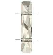 2-Hole Bead - PureCrystal Column Bead 5535 23.5x5 mm - Crystal Silver Shade x1