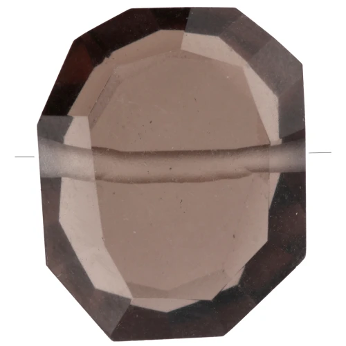 Irregular cut bead 14x18 mm - Smoky Quartz x1