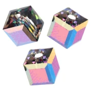 Cubes Swarovski 5601 4 mm Crystal Vitrail Medium x8