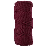 3 mm Cotton Cord Spool for Macramé - Garnet x 50 m|raw }}