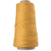 Organic Cotton Detox XL Combed Macramé Cotton Cord Spool - Mustard x200m