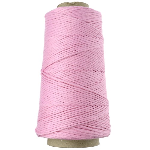 Organic Cotton Detox XL Combed Macramé Cotton Cord Spool - Blush Pink x200m