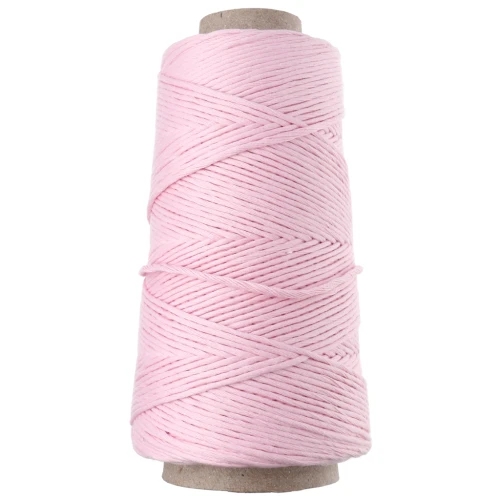 Organic Cotton Detox XL Combed Macramé Cotton Cord Spool - Baby Pink x 200 m