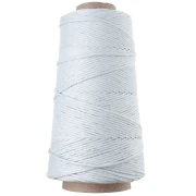 Organic Cotton Detox XL Combed Macramé Cotton Cord Spool - Celeste x200m