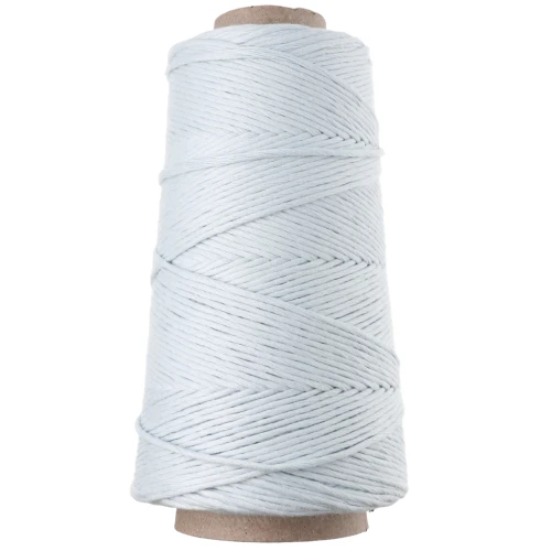 Organic Cotton Detox XL Combed Macramé Cotton Cord Spool - Celeste x200m