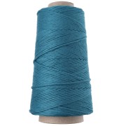 Organic Cotton Detox XL Combed Macramé Cotton Cord Spool - Blue x 200 m