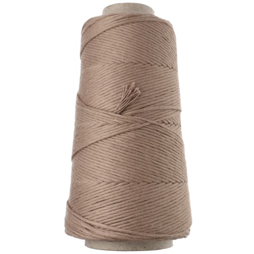 Organic Cotton Detox XL Combed Macramé Cotton Cord Spool - Mocha x200m