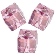 PureCrystal 5601 4 mm Cubes - Dark Rose (8-pack)