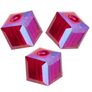 PureCrystal 5601 4 mm Cubes - Light Siam Shimmer (8)