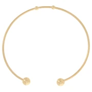 63 mm beaded bracelet - 304 stainless steel, gold-plated x1