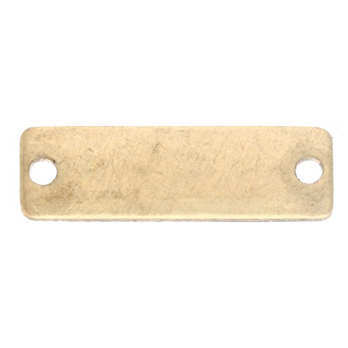 ImpressArt Mini Rectangular Spacer, 16x5 mm - Brass, 1 pc.