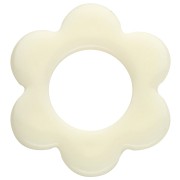 14 mm acrylic flower pendant - Off-white x1