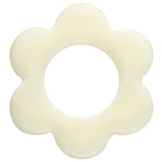 14 mm acrylic flower pendant - Off-white x1