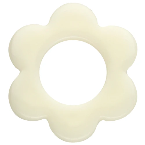 14 mm acrylic flower pendant - Off-white x1