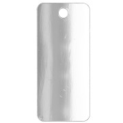 Rectangle pendant 55x25 mm plexiglass - mirror effect - Daddy cool - Dark blue