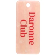 Rectangle pendant 55x25 mm acetate - Daronne Club - Pearly marbled salmon x1